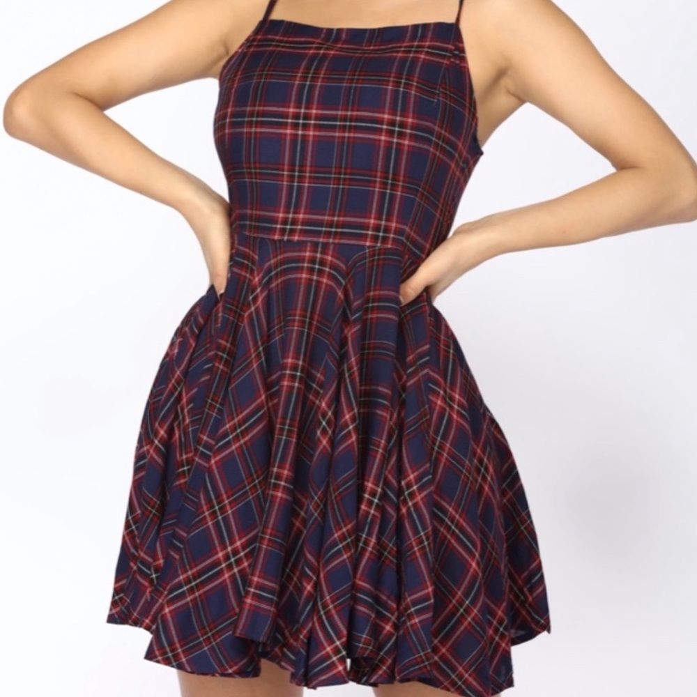 Plaid Mini Dress